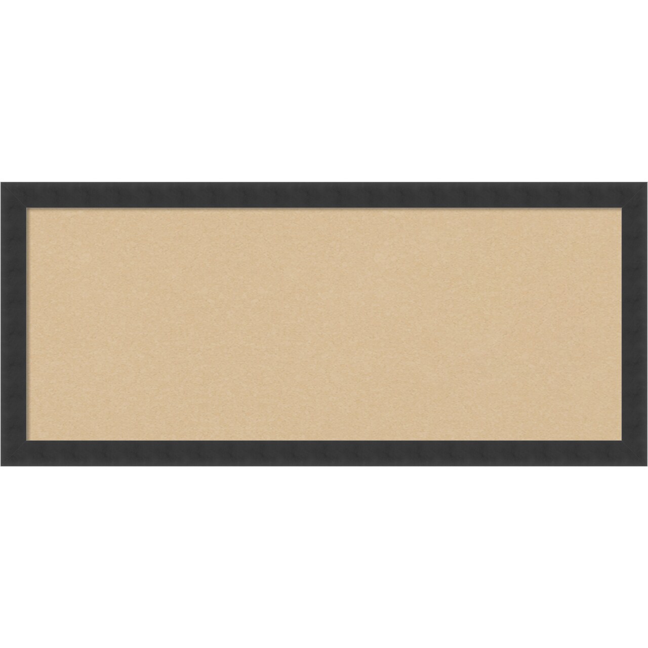 Cork Board, Mezzanotte Black Wood Frame - Bulletin Board, Organization Board, Pin Board